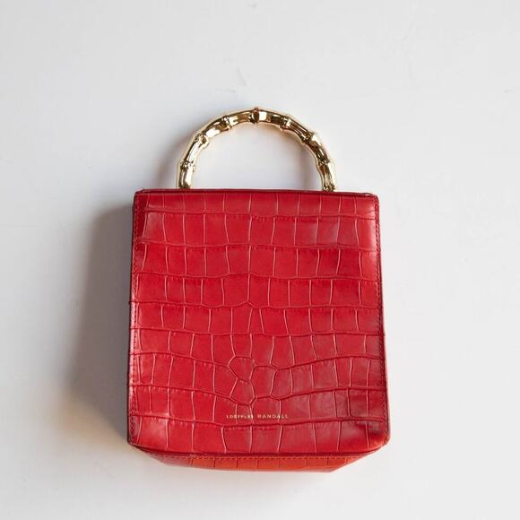 Loeffler Randall Red Tani Mini Square Crossbody Bag - Picture 4 of 11